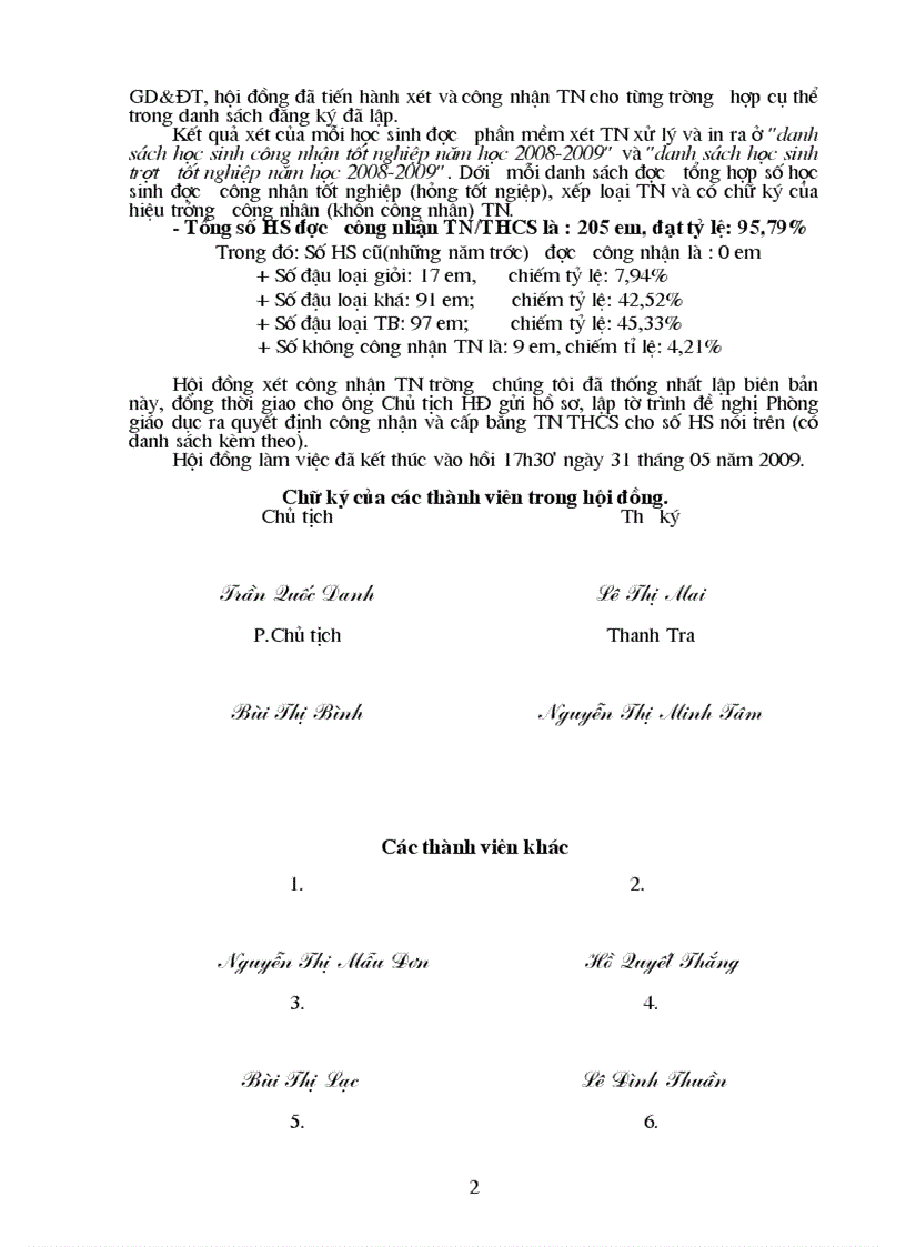 image for page Biên bản xét TN THCS Long Sơn