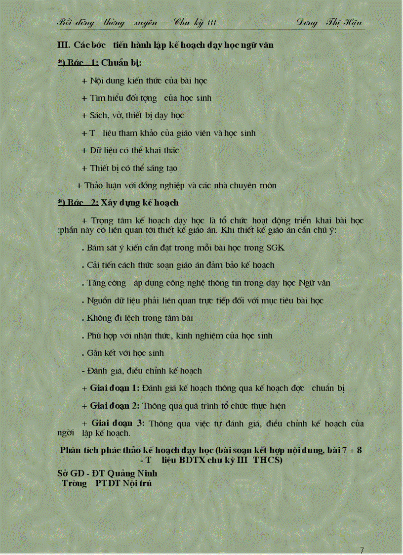 image for page Bồi dưỡng thường xuyên chu kì III