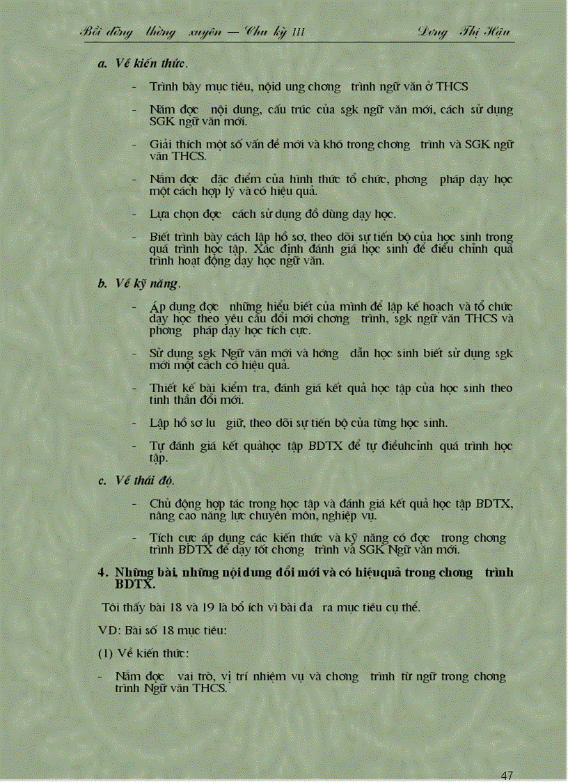 image for page Bồi dưỡng thường xuyên chu kì III