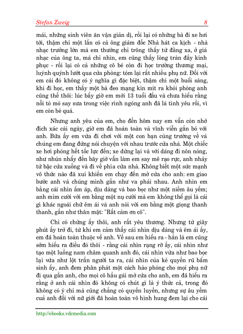 image for page Bức thư gửi người đàn bà không quen