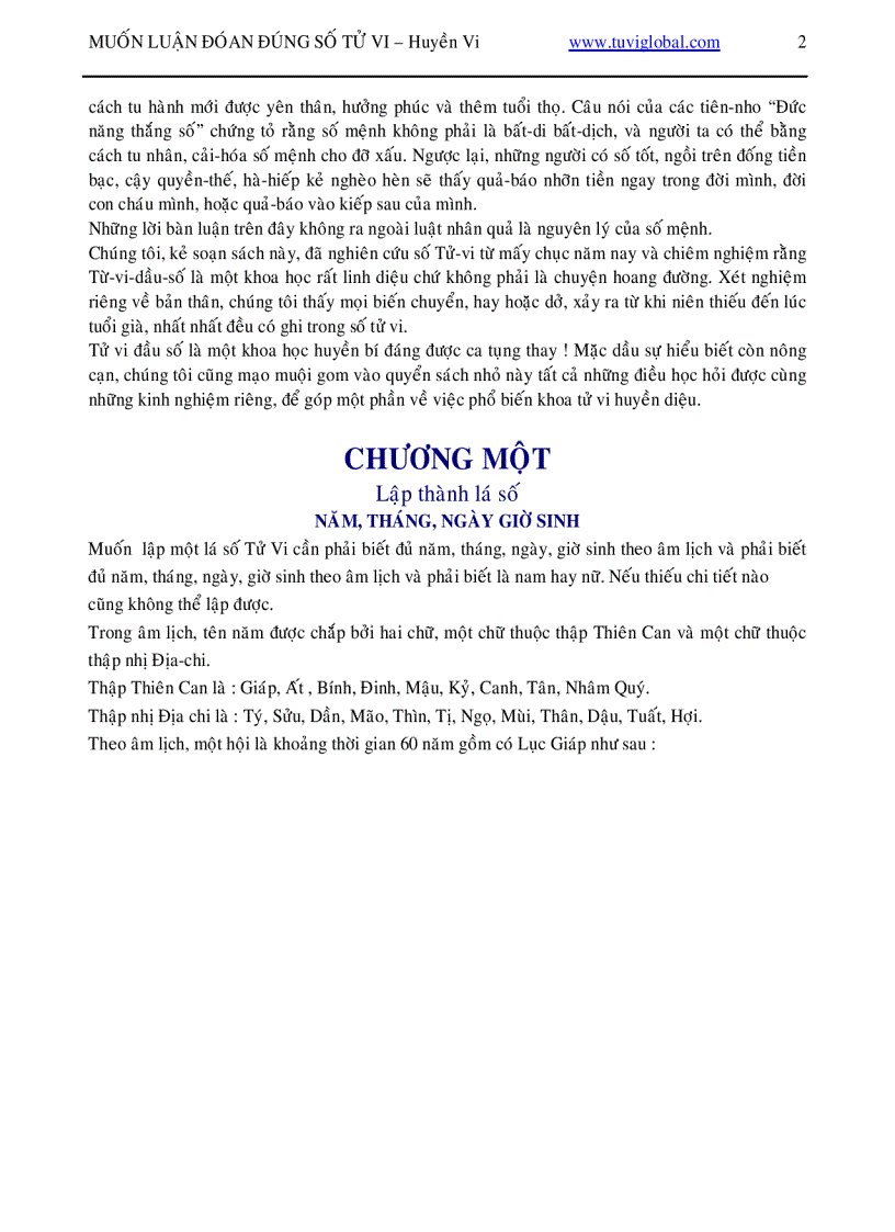 image for page Cách tìm hiểu lá số tử vi