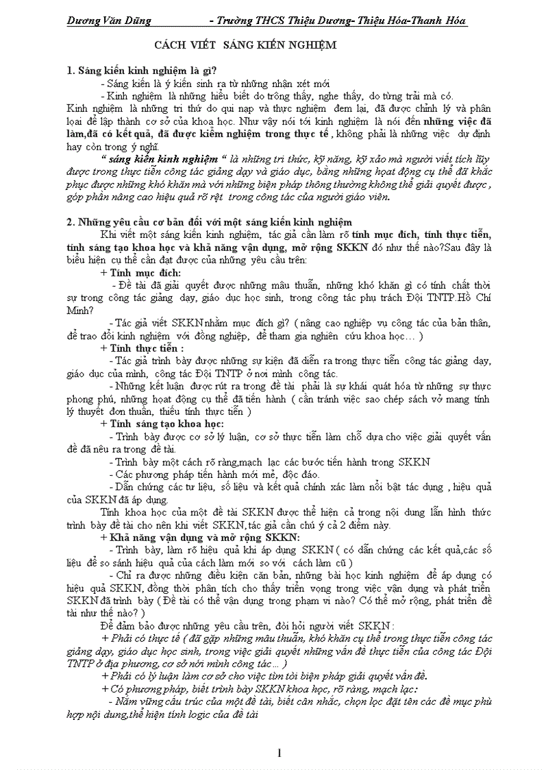 image for page Cách viết sáng kiến kinh nghiệm