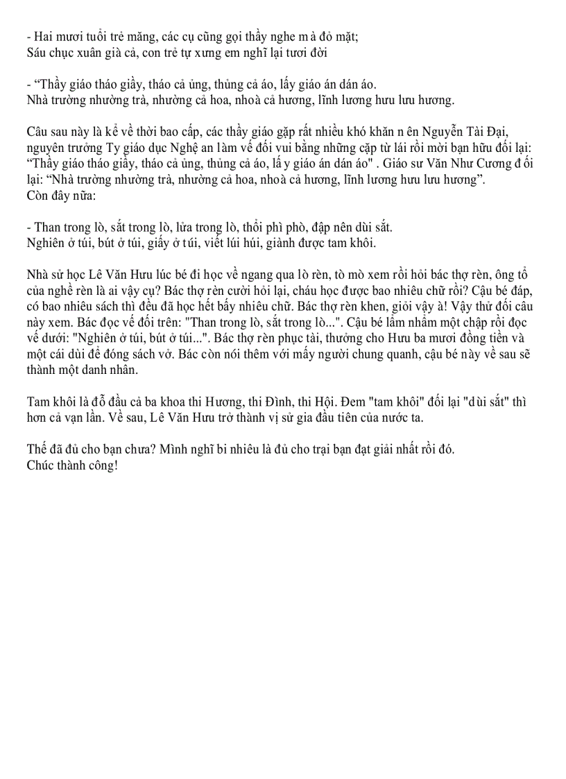 image for page Câu đối về nhà giáo