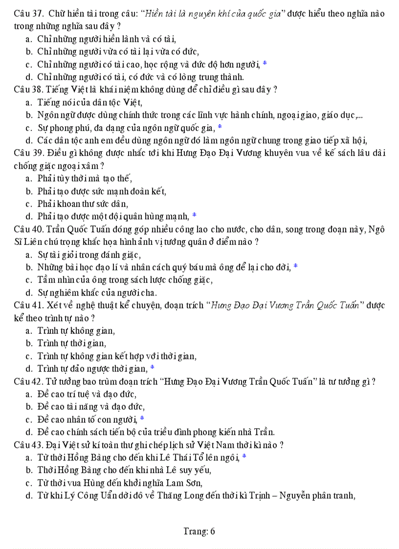 image for page Cau hoi on tap cuc hay Ky II