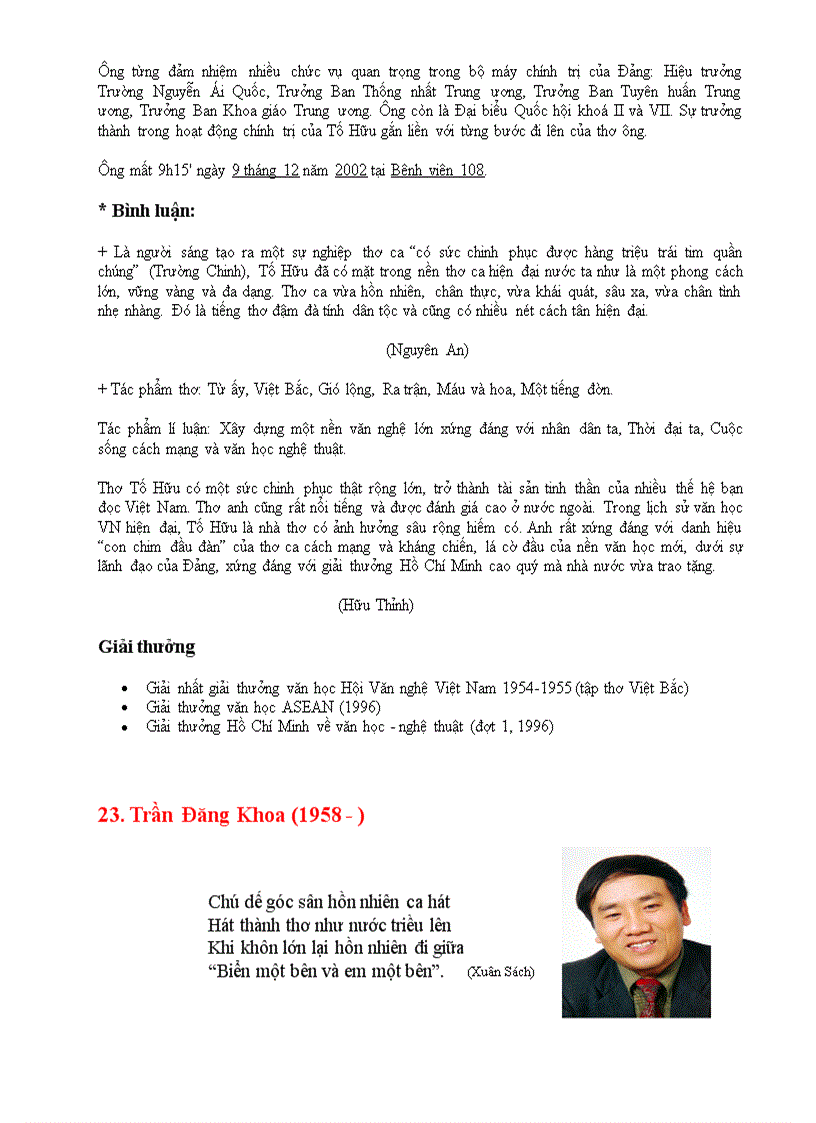 image for page Chân dung và tiểu sử 45 nhà văn tư liệu ngữ văn thcs