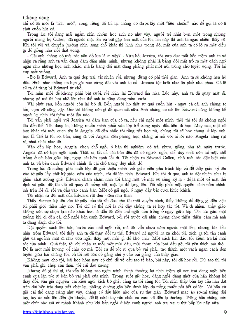 image for page Chạng vạng Tiểu thuyết