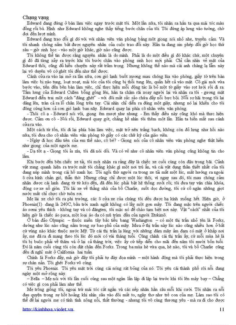 image for page Chạng vạng Tiểu thuyết