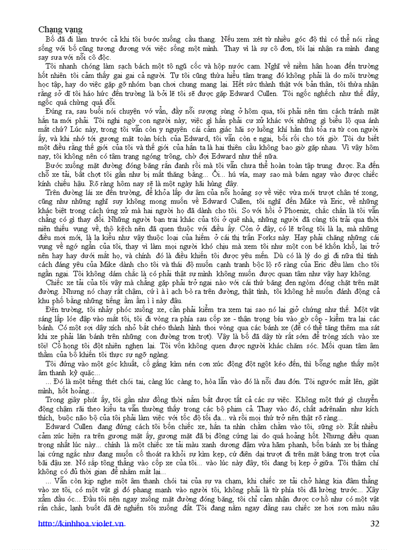 image for page Chạng vạng Tiểu thuyết