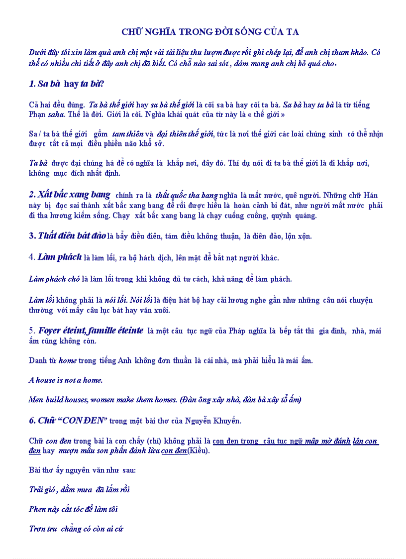 image for page Chu va nghia trong doi song