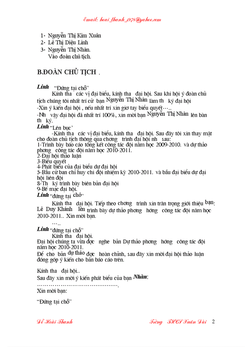 image for page Chương Trình Đại Hội Chi Đội chi tiết