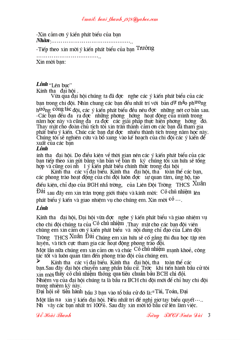 image for page Chương Trình Đại Hội Chi Đội chi tiết