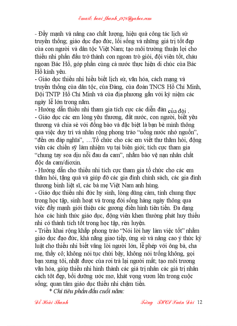 image for page Chương Trình Đại Hội Chi Đội chi tiết