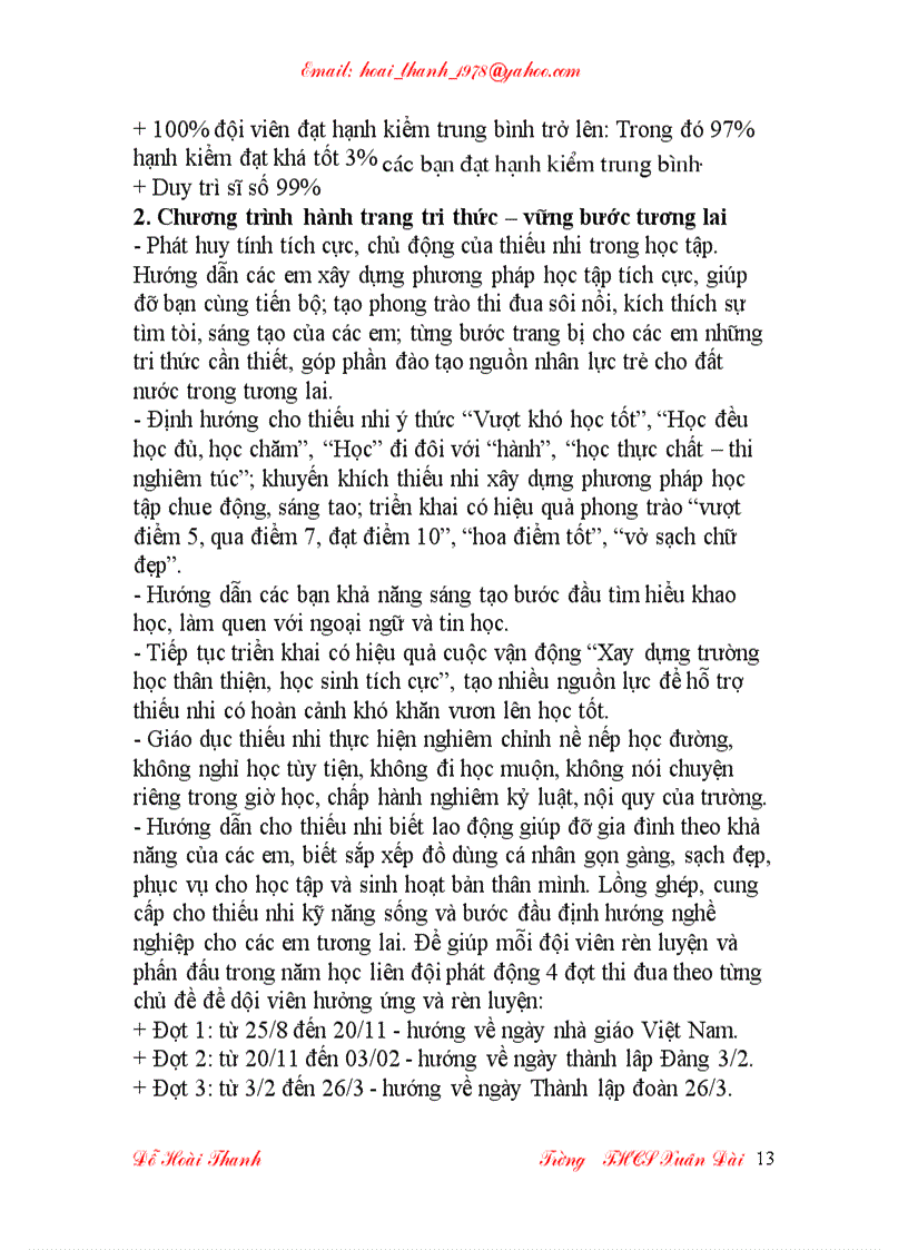 image for page Chương Trình Đại Hội Chi Đội chi tiết