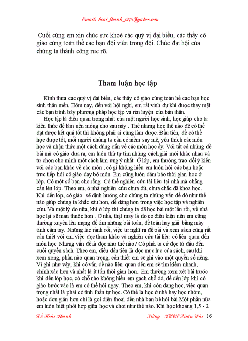 image for page Chương Trình Đại Hội Chi Đội chi tiết