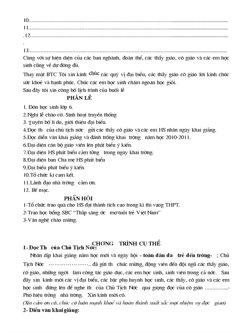 image for page Chương trinh khai giảng