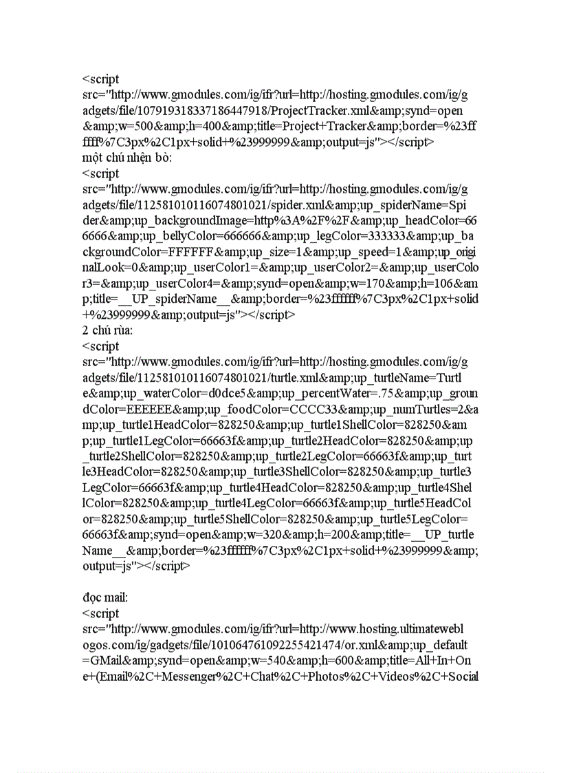 image for page Code de nhung doi tuong vao Website