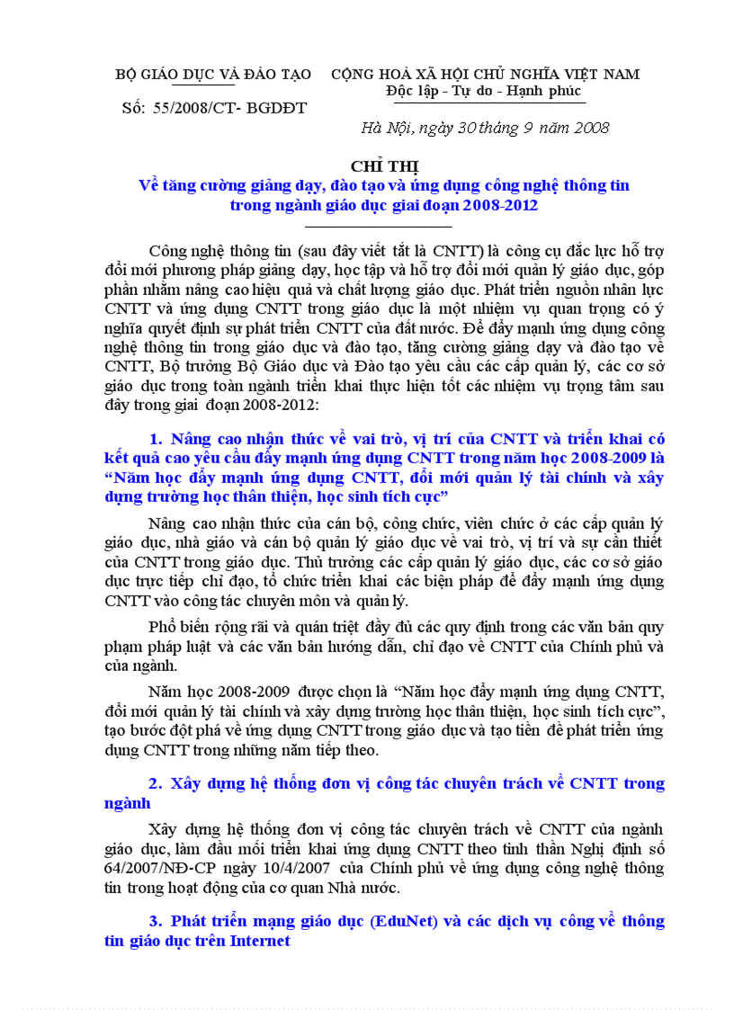 image for page Ct ung dung cong nghe tt cua bo