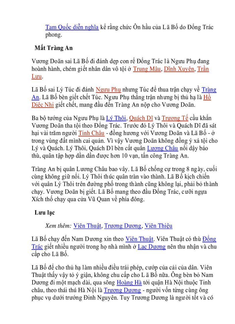 image for page Cuộc đời của Lã Bố