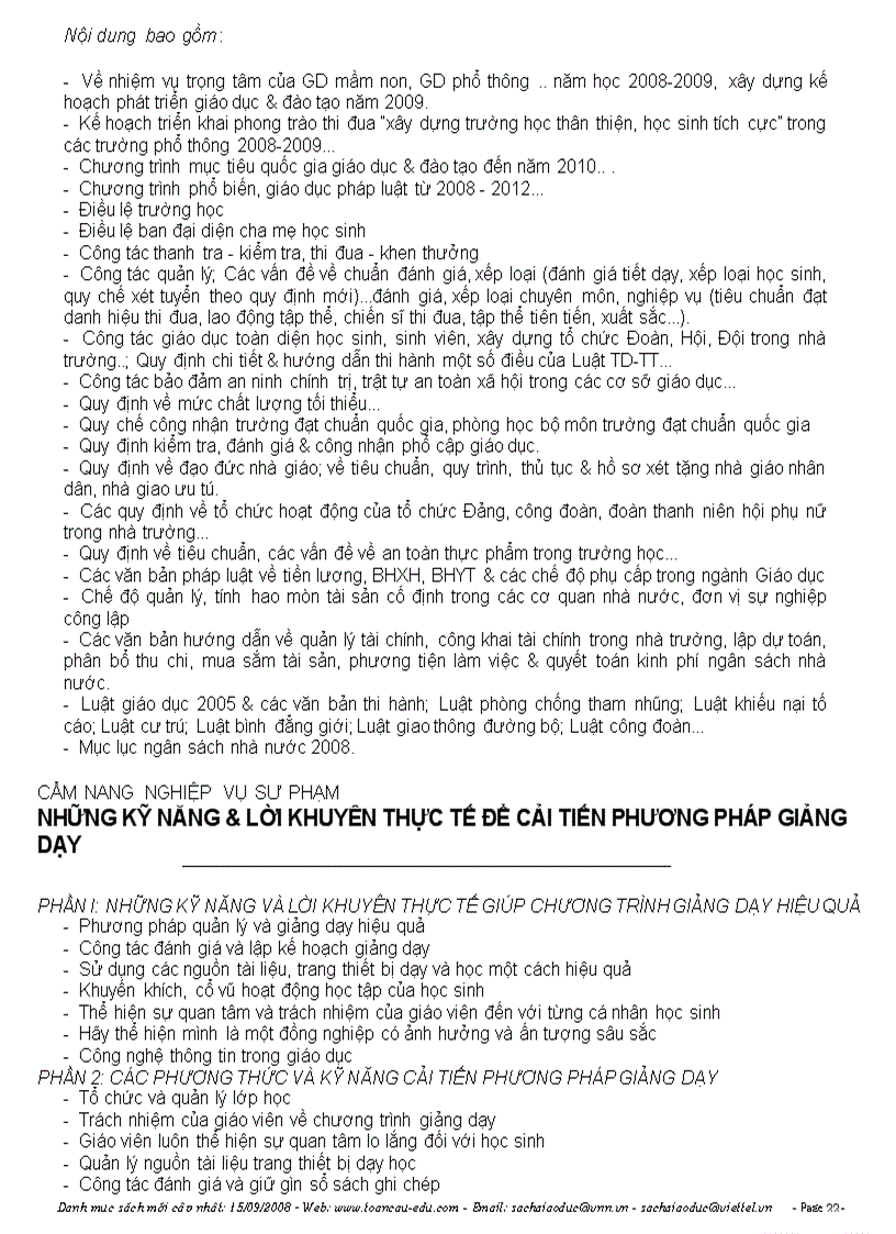 image for page Danh muc cac loai Sach