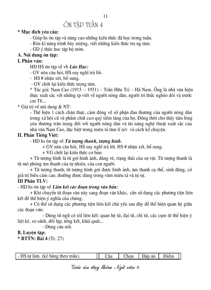 image for page Dạy BD văn lớp 8 LT