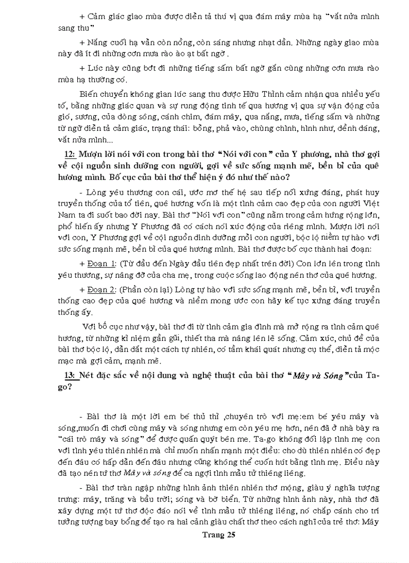 image for page Đề cương ôn tập Văn 9 HKII