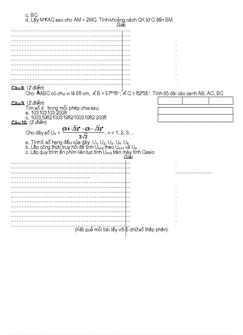 image for page Đề thi casio