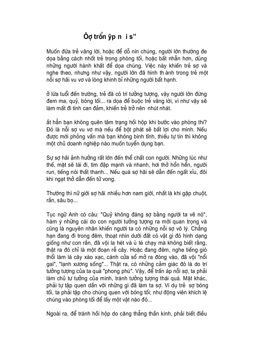 image for page Để trấn áp nỗi sợ hãi