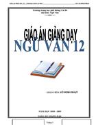 Giáo án ngữ văn 12 Chuẩn miễn chê