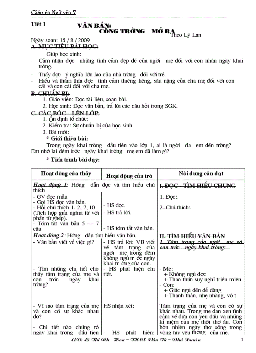 image for page Giáo án ngữ văn 7 Mới hay