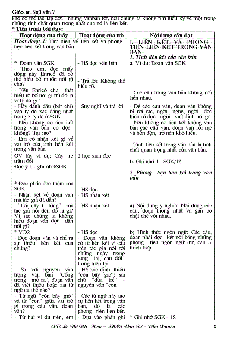 image for page Giáo án ngữ văn 7 Mới hay