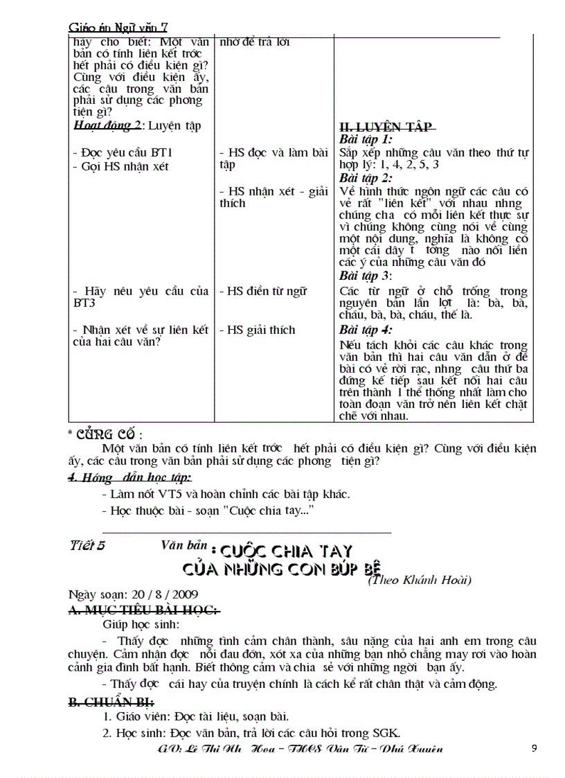 image for page Giáo án ngữ văn 7 Mới hay