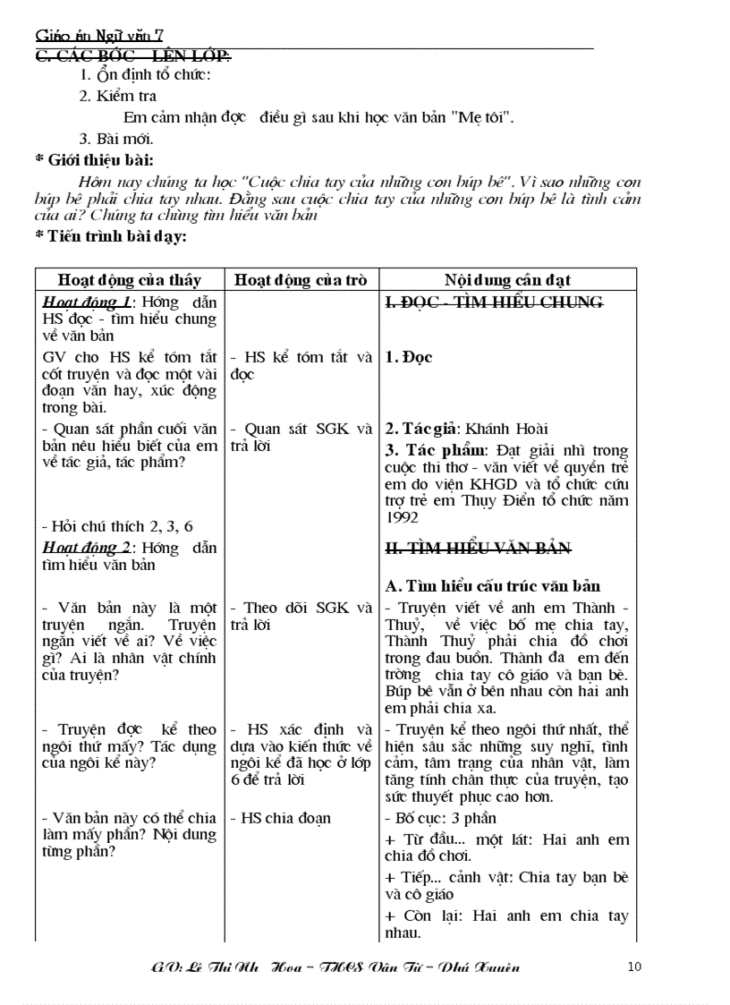 image for page Giáo án ngữ văn 7 Mới hay