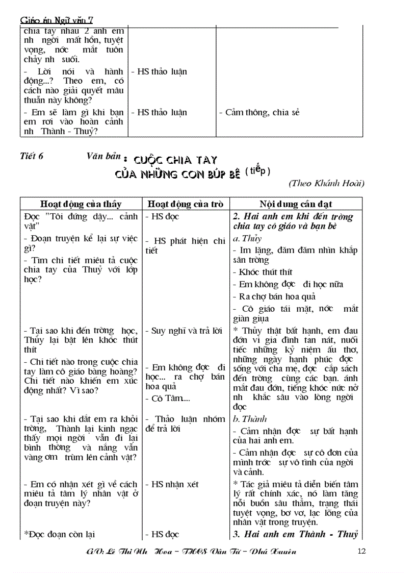 image for page Giáo án ngữ văn 7 Mới hay