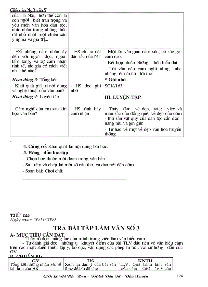 image for page Giáo án ngữ văn 7 Mới hay