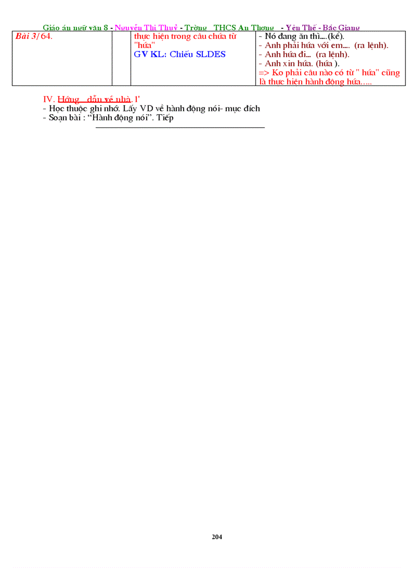 image for page Giáo án Ngữ Văn 8 Miễn chê