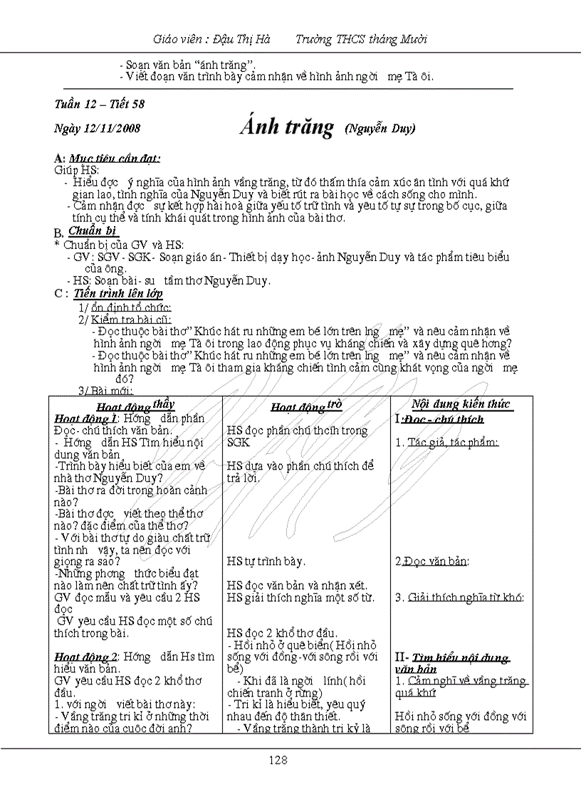 image for page Giáo án văn 9 đã chỉnh sửa 3 cột