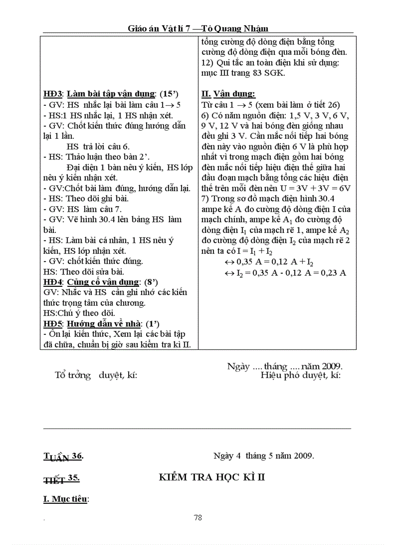 image for page Giao an vat li 7 co tich hop BVMT