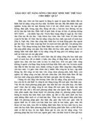 Giáo dục kỹ năng sống