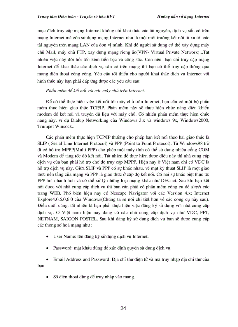 image for page Hướng dẫn sử dụng Internet