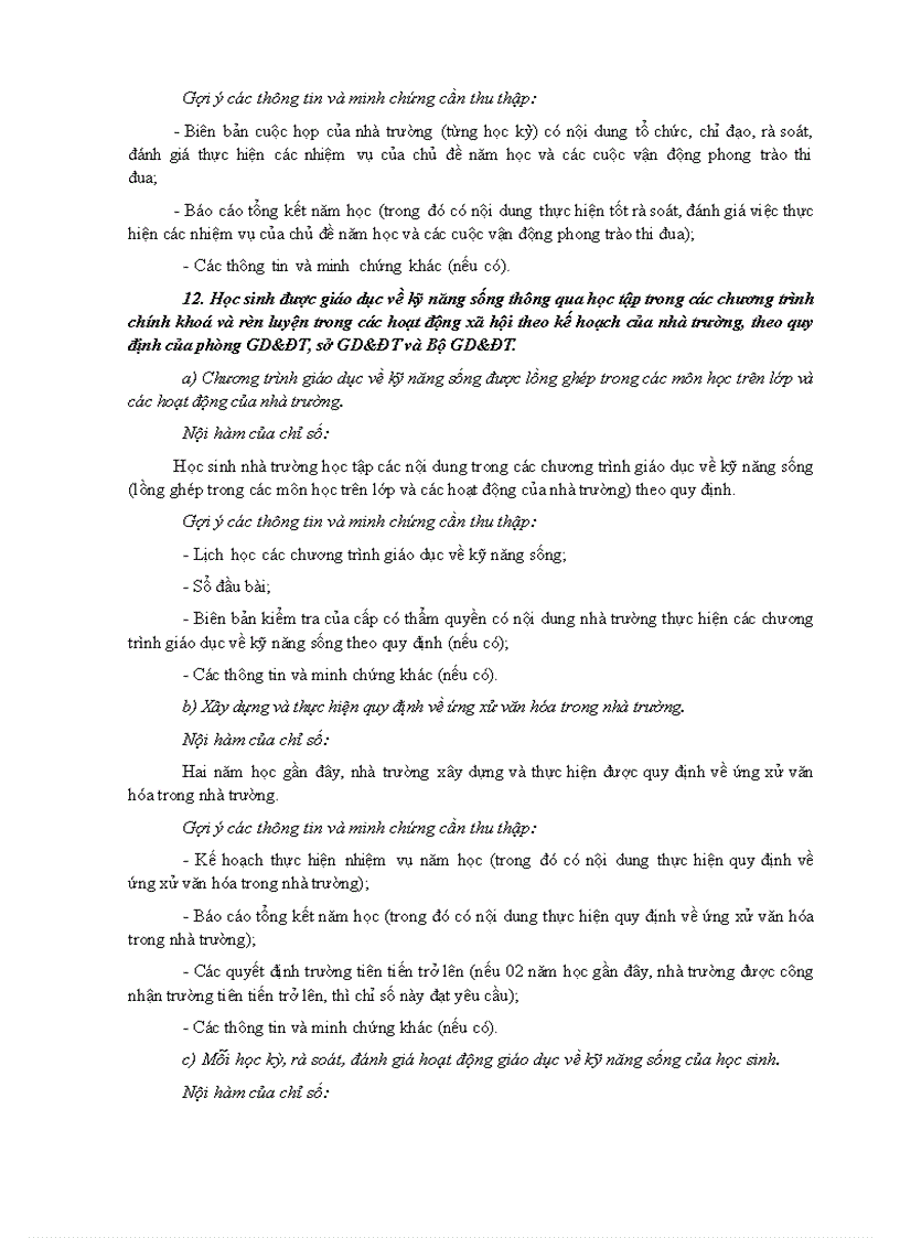 image for page Hướng dẫn xác định thông tin minh chứng