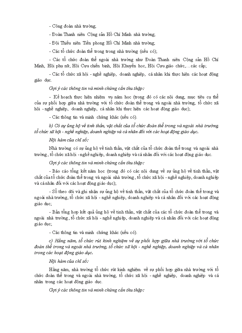 image for page Hướng dẫn xác định thông tin minh chứng