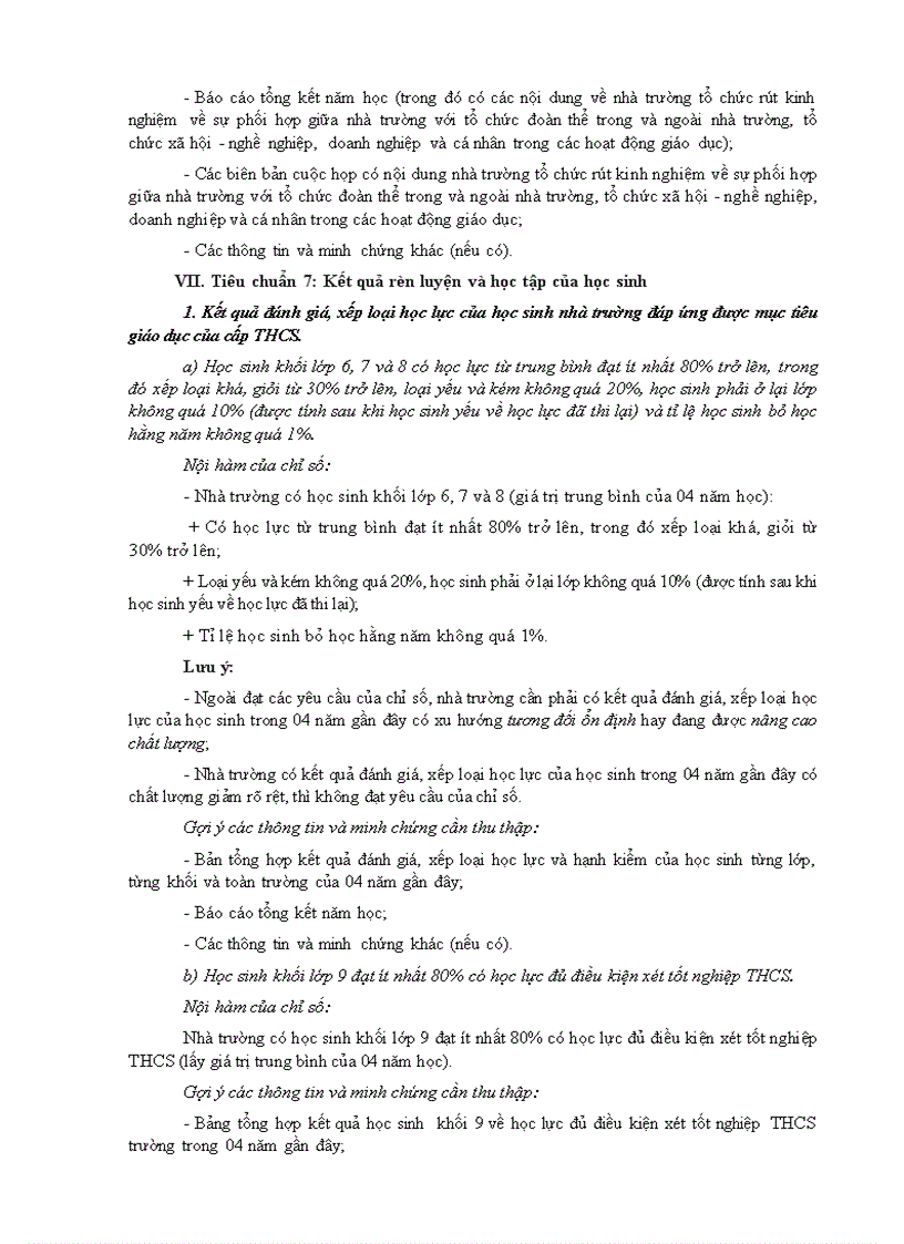 image for page Hướng dẫn xác định thông tin minh chứng