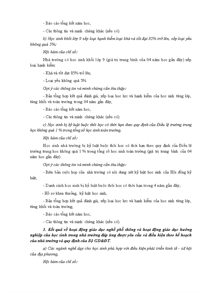 image for page Hướng dẫn xác định thông tin minh chứng