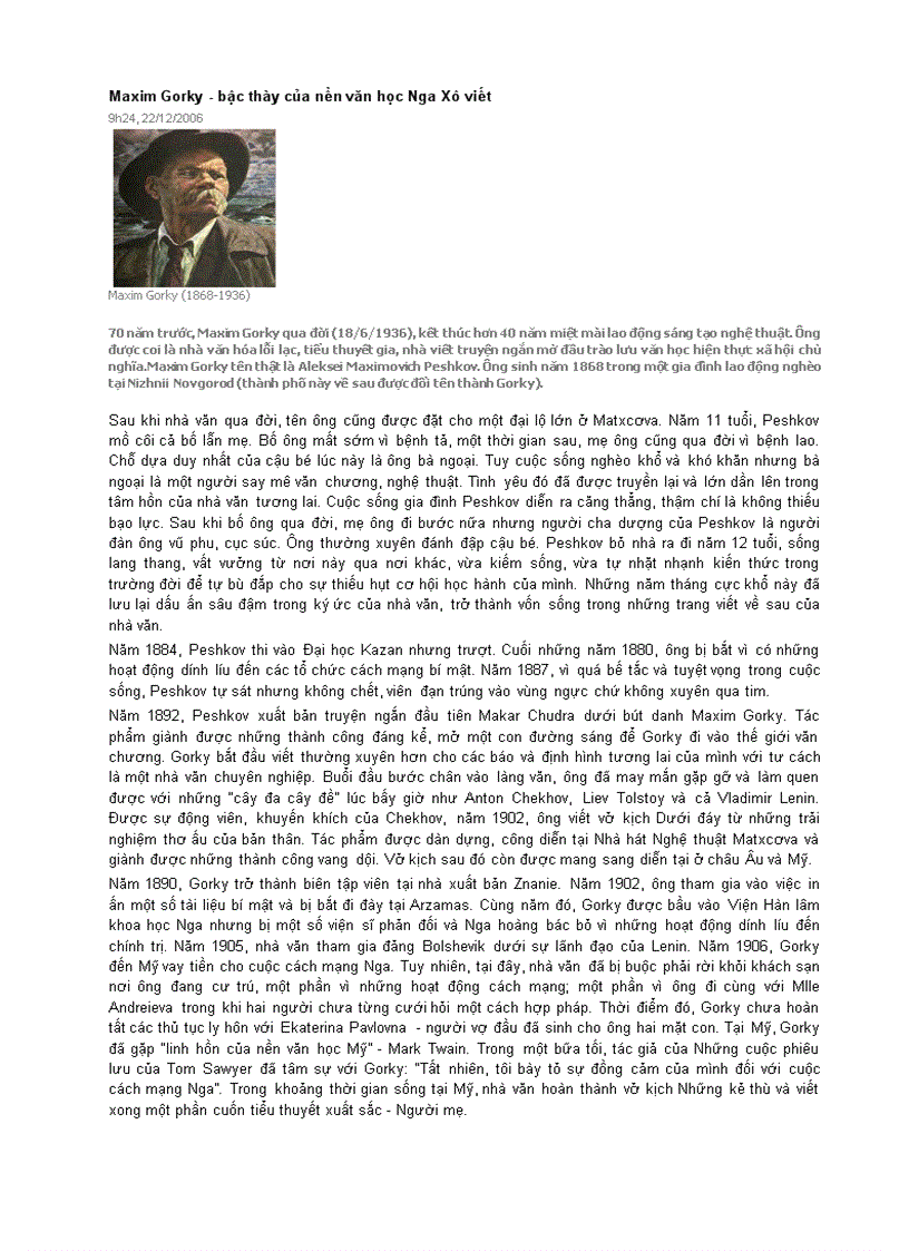 image for page M Gorki