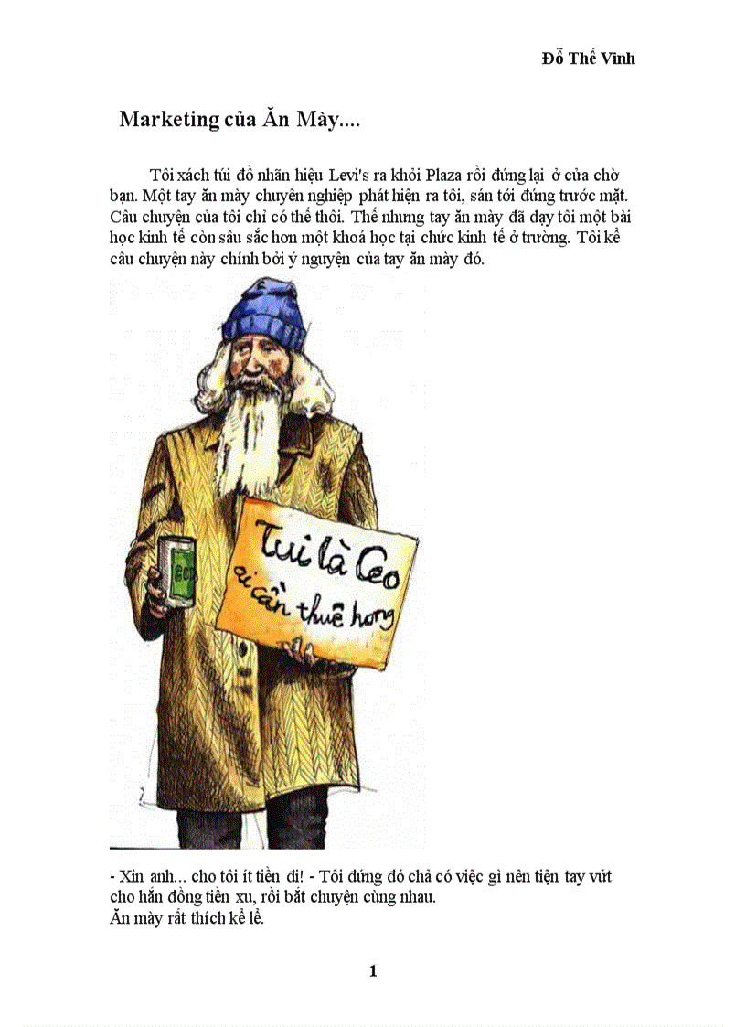 image for page Marketing của Ăn Mày