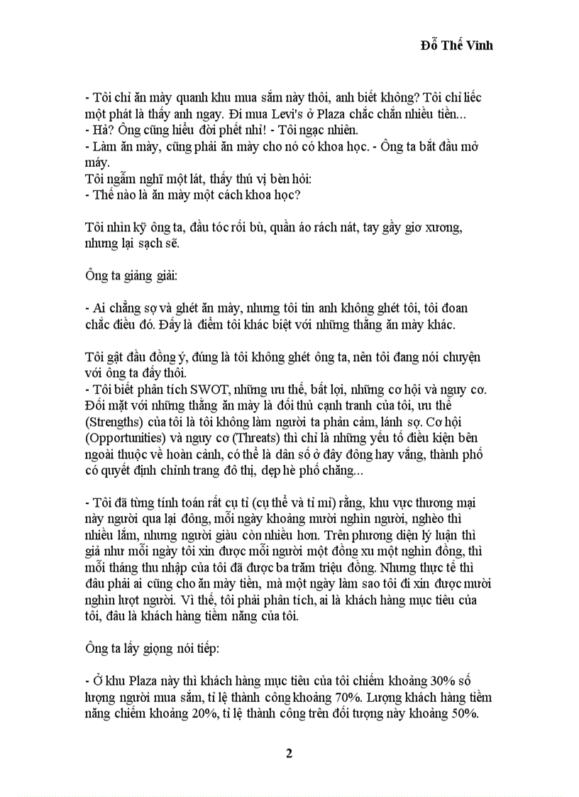 image for page Marketing của Ăn Mày