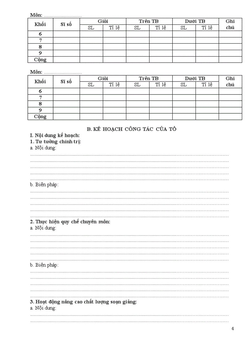 image for page Mẫu sổ kế hoạch tổ chuyên môn