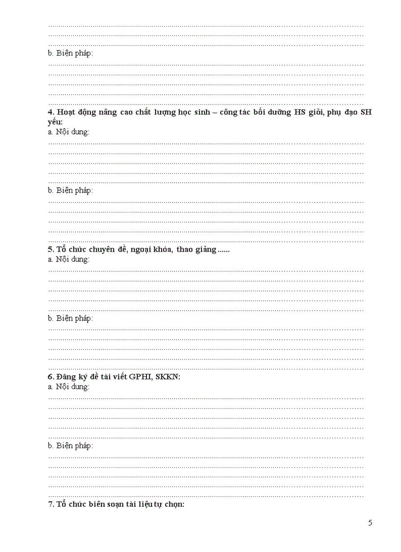 image for page Mẫu sổ kế hoạch tổ chuyên môn