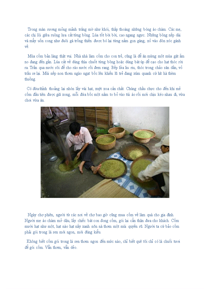 image for page Mùa cốm nơi quê núi