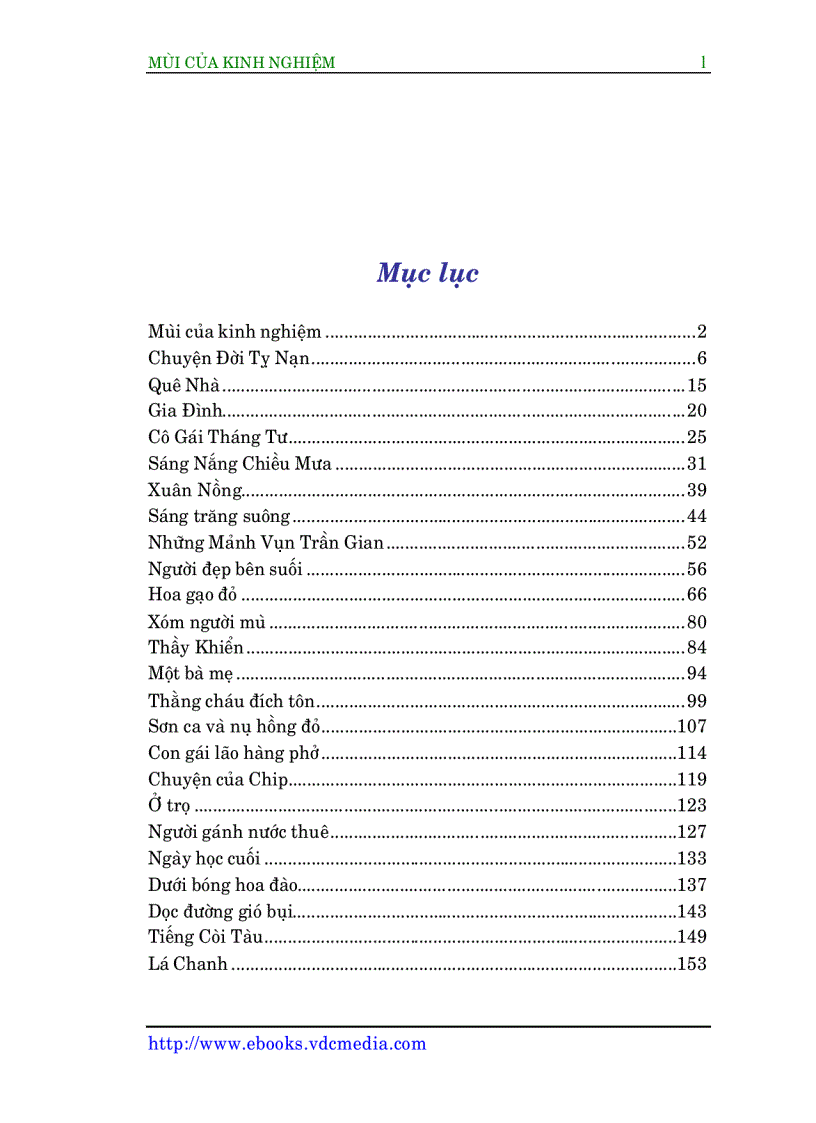 image for page Mùi của kinh nghiệm